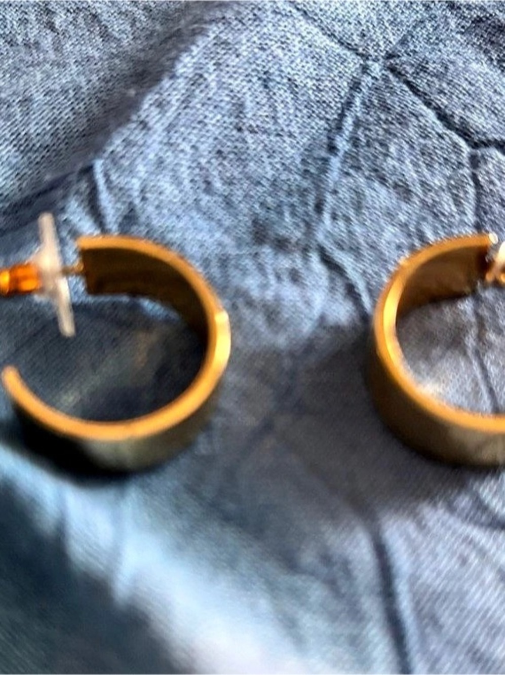 Gold Hoop Earrings Like New